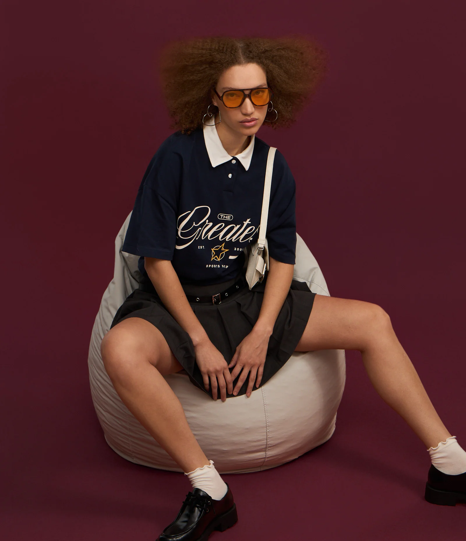 Camiseta Polo Oversized em Algodão com Estampa Greates 4