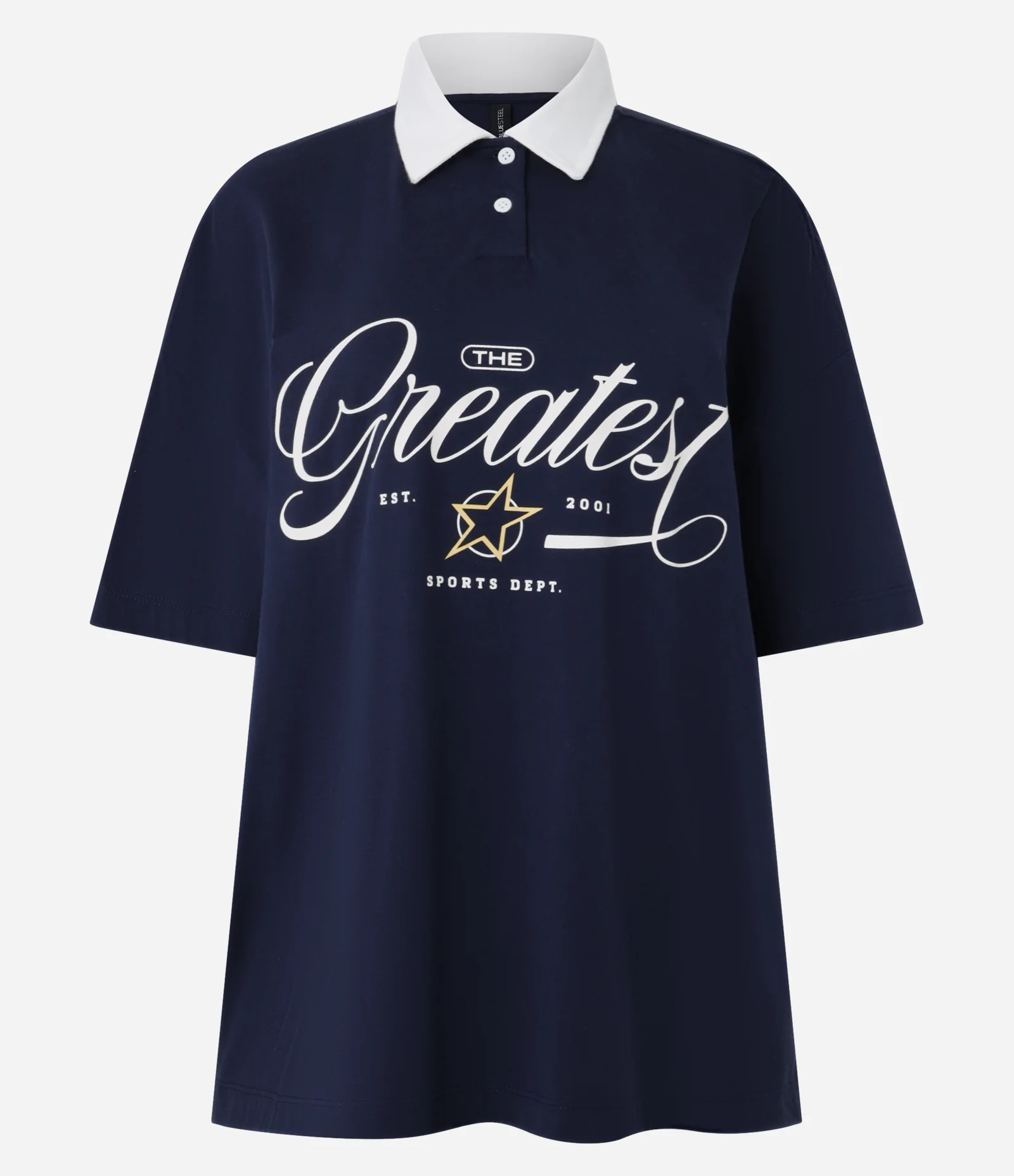 Camiseta Polo Oversized em Algodão com Estampa Greates 5