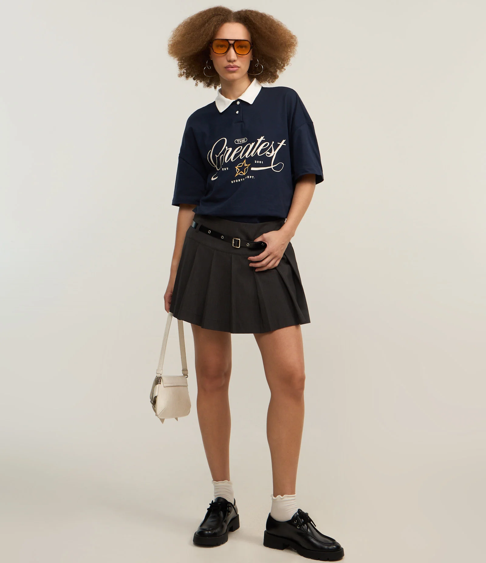 Camiseta Polo Oversized em Algodão com Estampa Greates 2