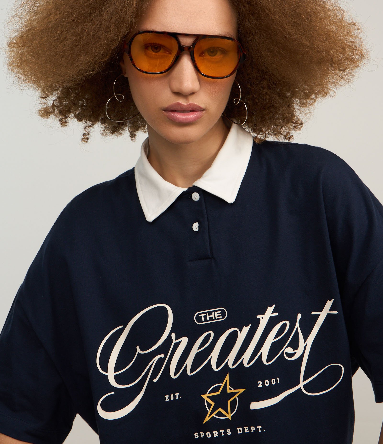 Camiseta Polo Oversized em Algodão com Estampa Greates 3