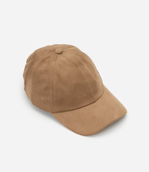 Boné Aba Curva em Suede Básico