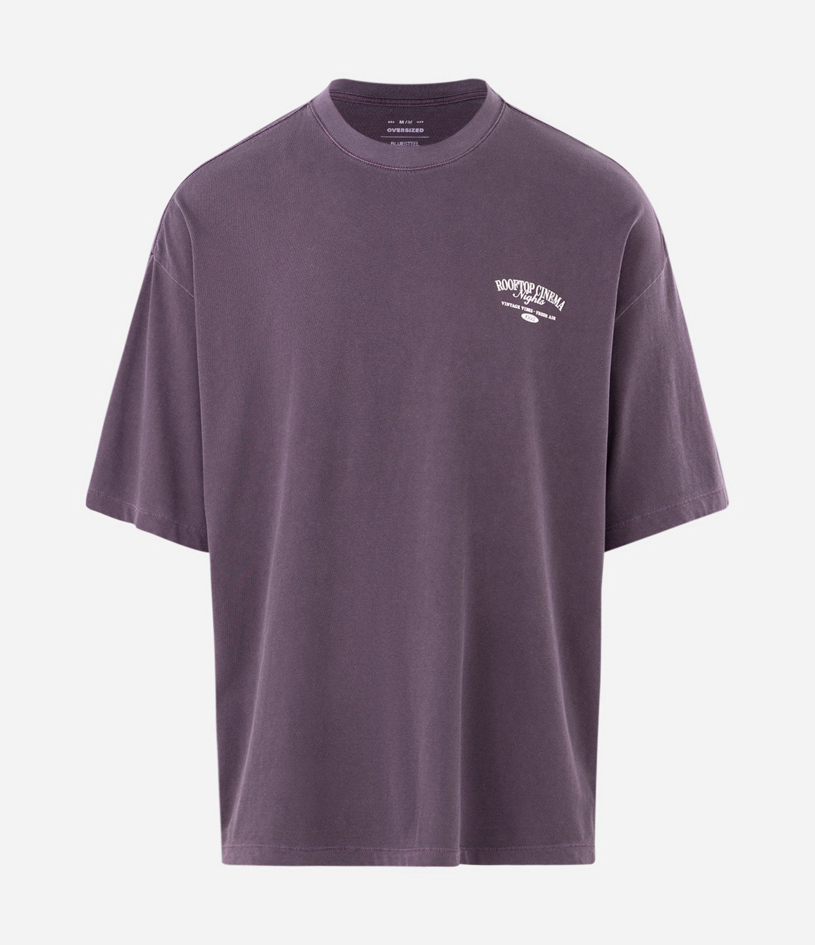 Camiseta Oversized Rooftop Cinema Nights Cinza 5
