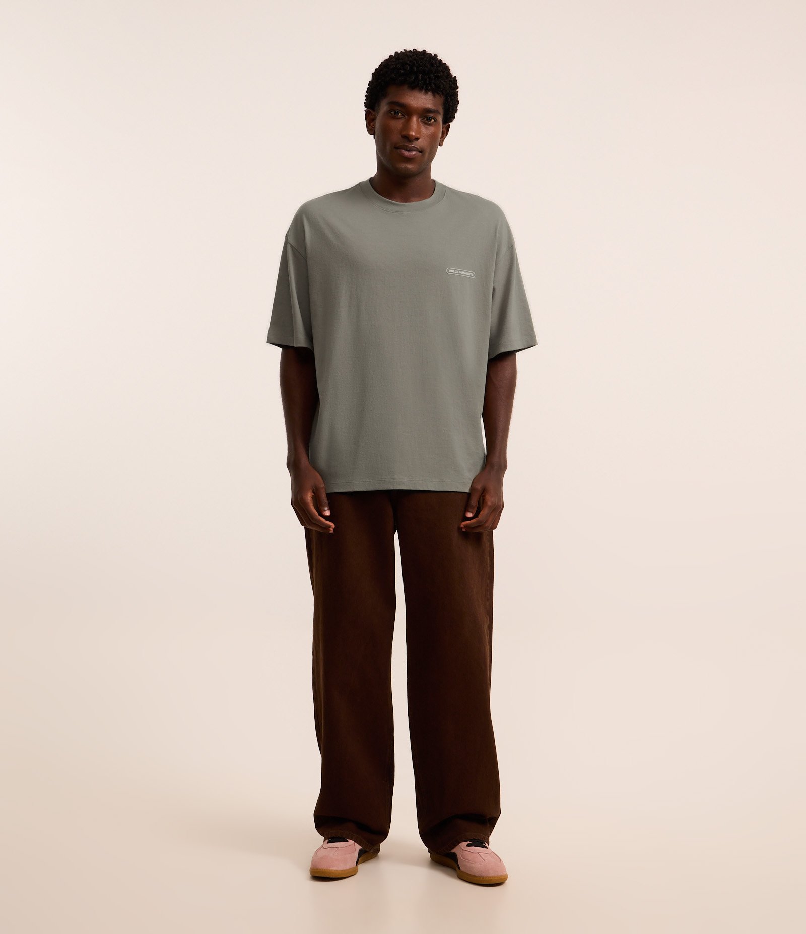 Camiseta Oversized em Malhão com Estampa Lettering Verde 3