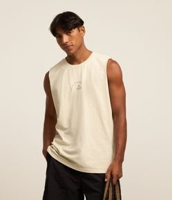 Regata Comfort em Algodão com Estampa Lettering