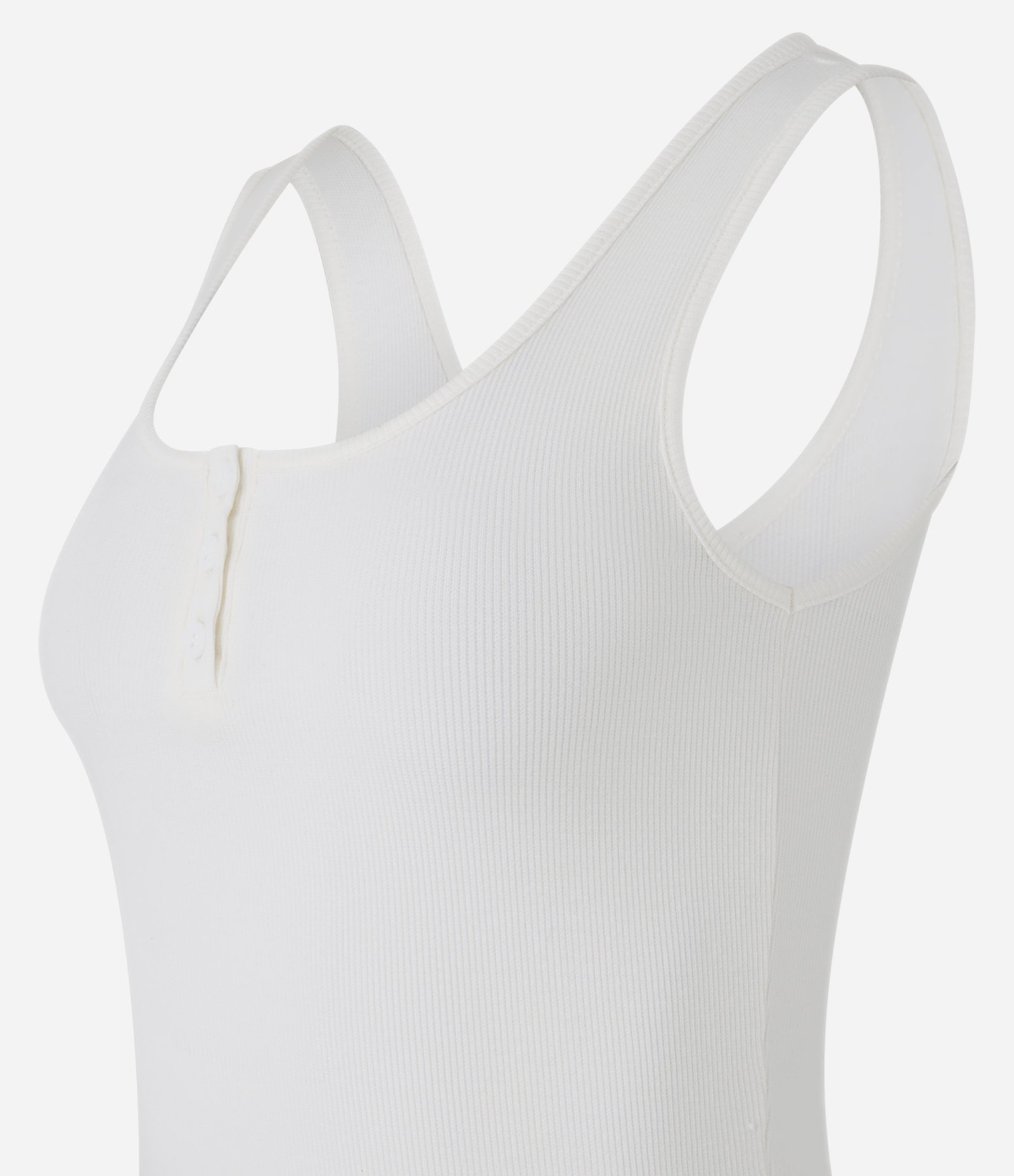 Regata em Ribana com Botões Branco 5