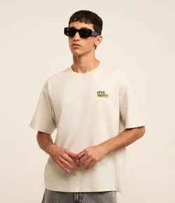 Camiseta Boxy em Algodão com Estampa Drink Limoncello