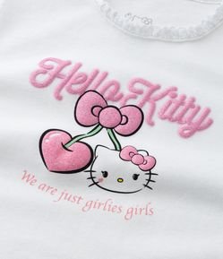 Camiseta Infantil com Estampa da Hello Kitty - Tam 5 a 14 Anos