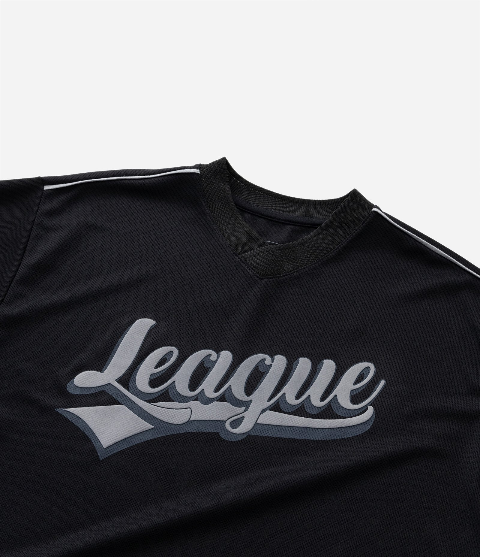 Camiseta Infantil com Estampa Frente e Verso League - Tam 5 a 14 Anos Preto 5
