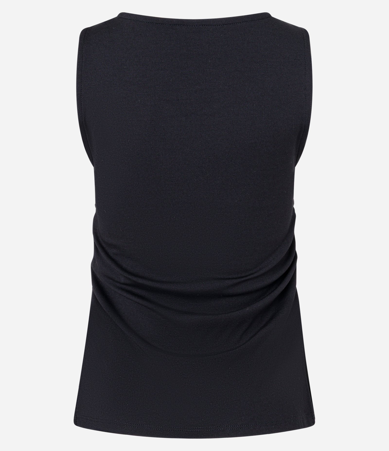 Blusa em Ponto Roma com Franzido e Fenda na Lateral Preto 7