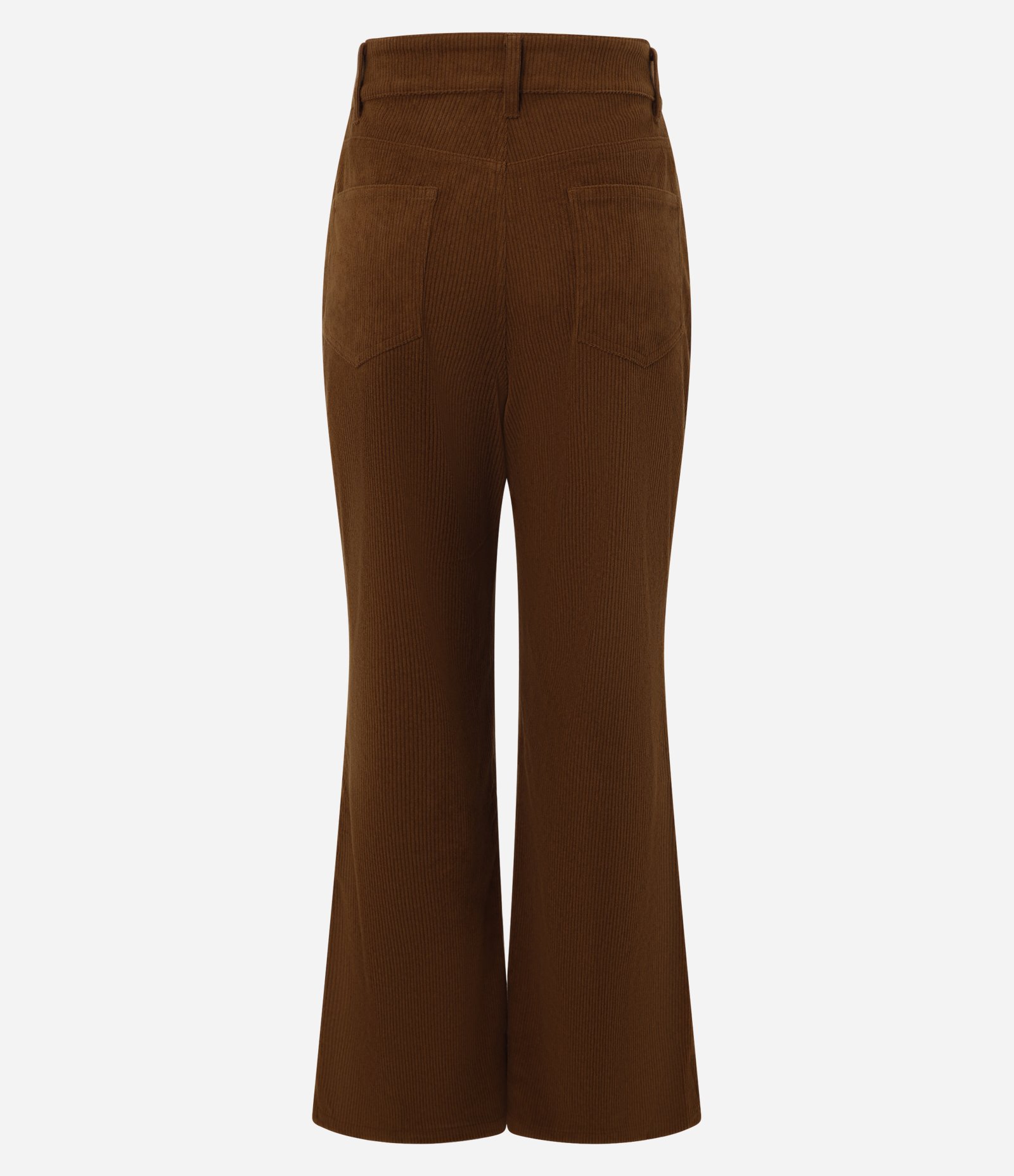 Calça Flare em Veludo Cotele Marrom 8