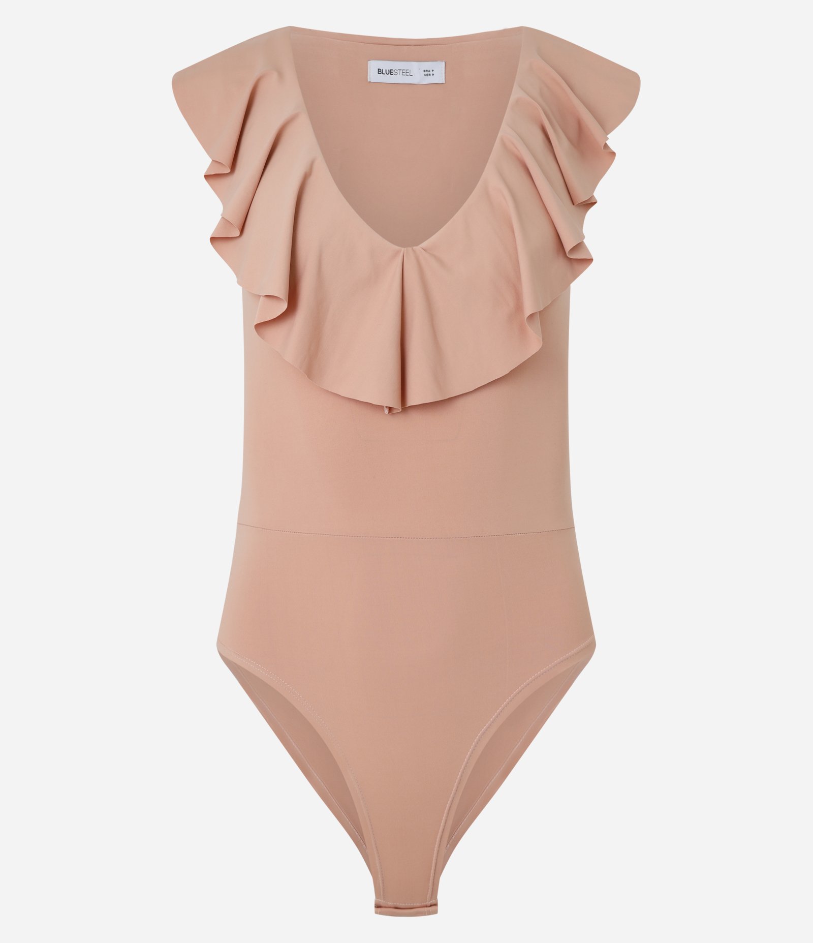 Body em Microfibra com Babado no Decote Rosê 5