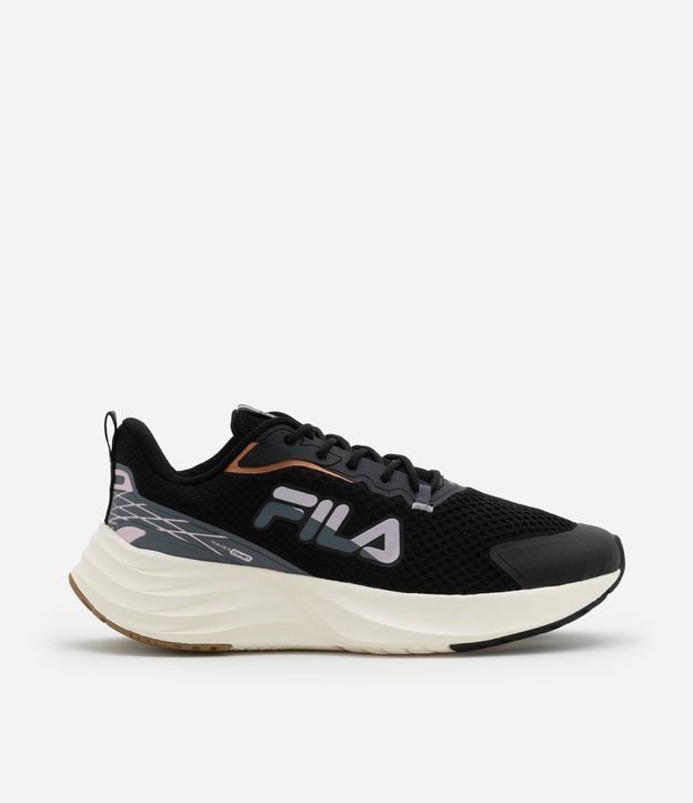 Tênis em Pu com Detalhes Contrastantes Fila