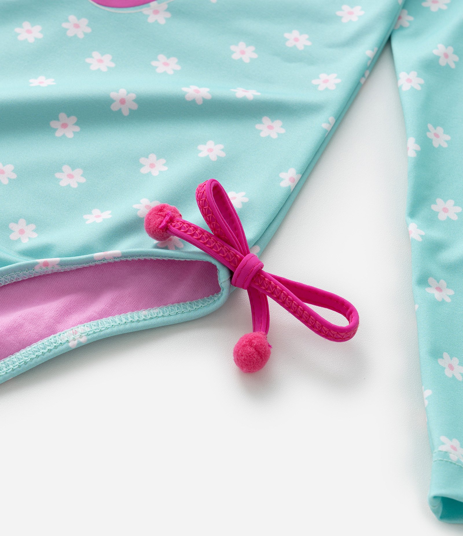 Maiô Infantil com Proteção UV  e Lacinhos Laterais - Tam 1 a 4 Anos Verde 6