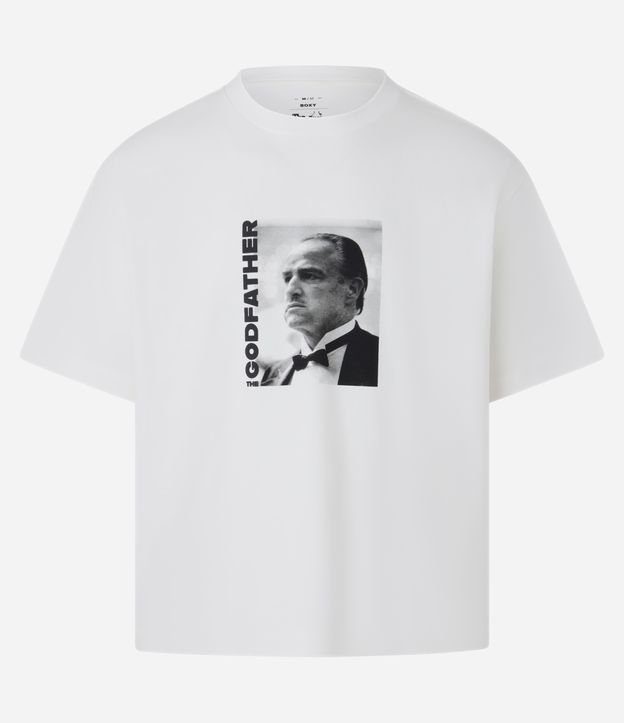 Camiseta Boxy com Estampa Poderoso Chefão em Malhão