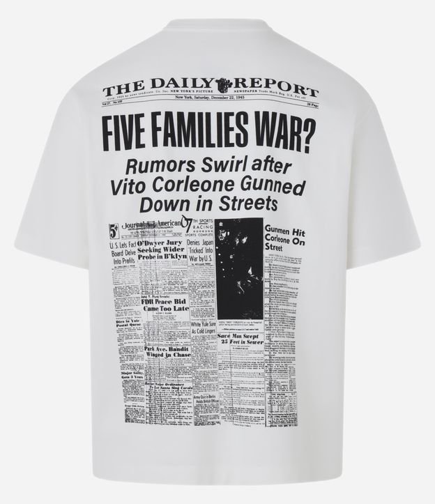 Camiseta Boxy com Estampa Poderoso Chefão em Malhão