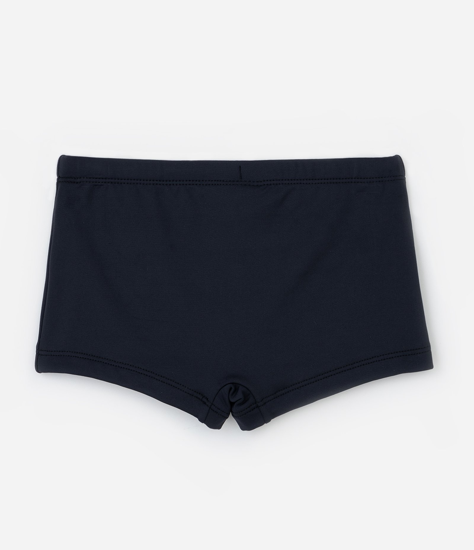 Sunga Boxer Infantil  em Microfibra com Estampa Lateral de Ondinha - Tam 5 a 14 Anos Preto 2