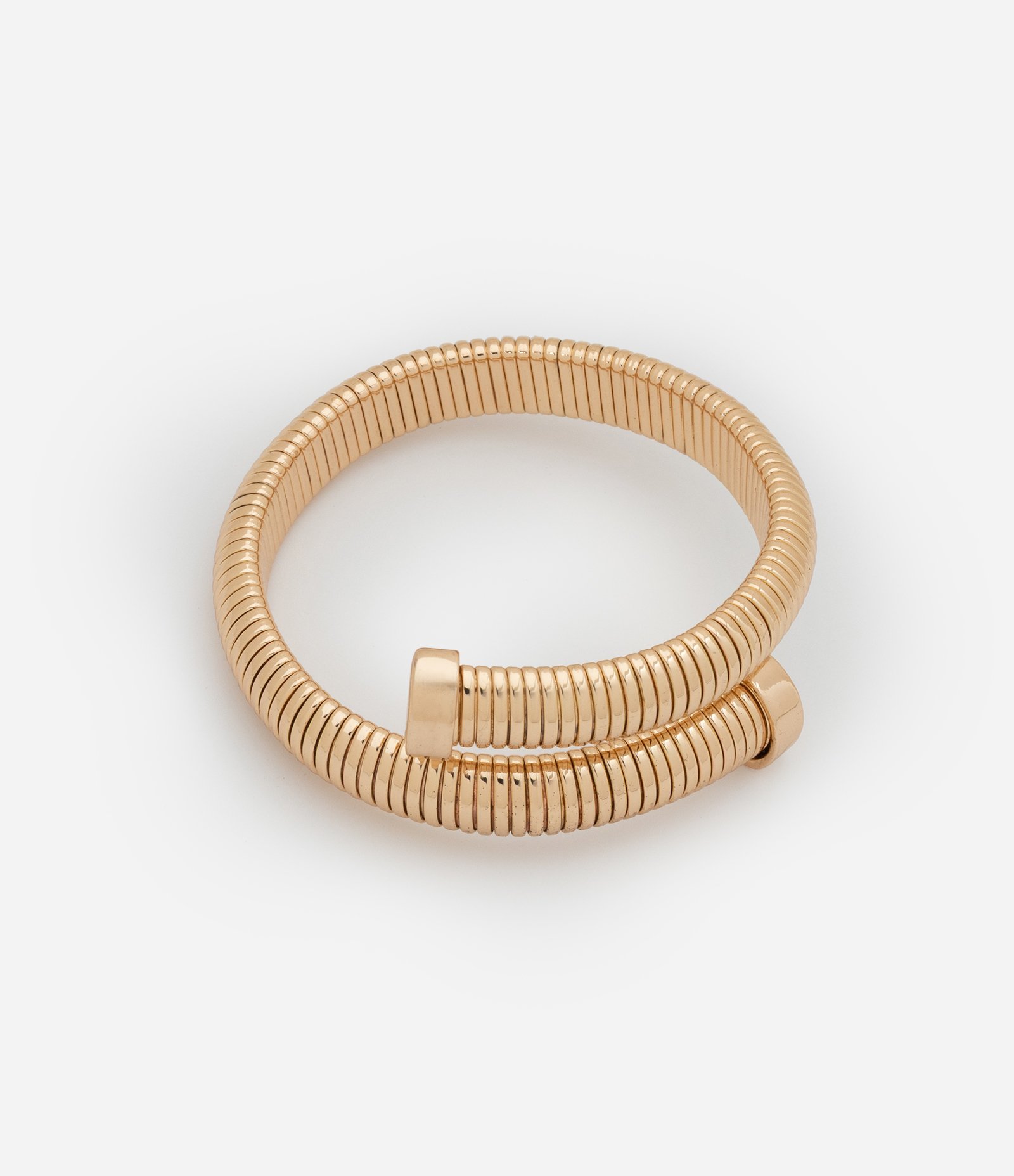 Pulseira Rabo de Rato Flexível com Ponteiras Dourado 1