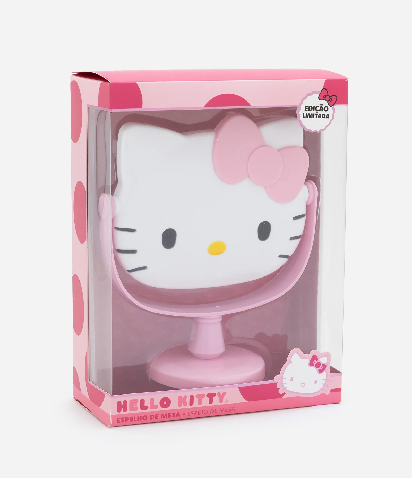 Espelho de Mesa Hello Kitty Rosa/Branco 2