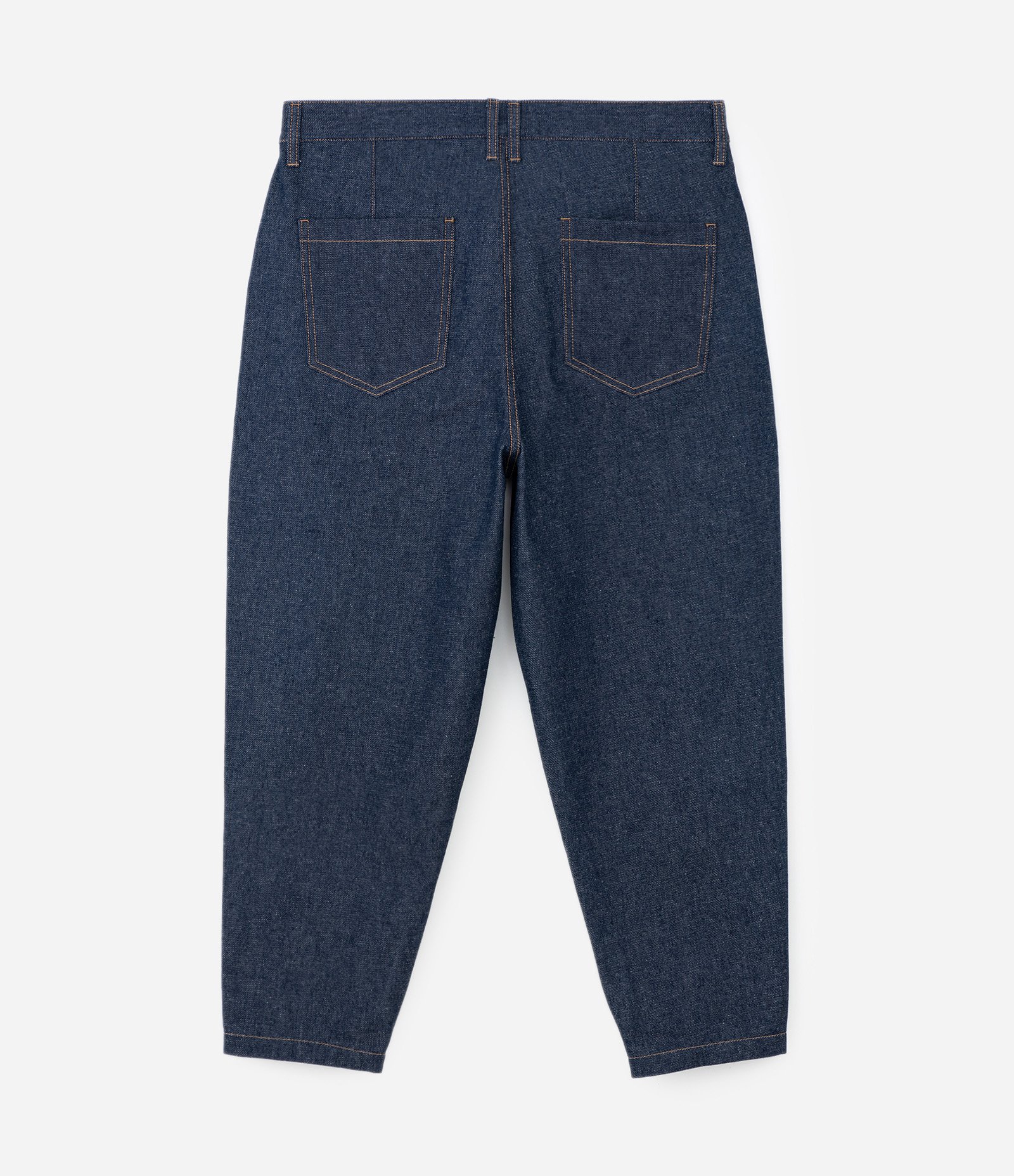 Calça Balloon em Jeans com Efeito Resinado Azul 7