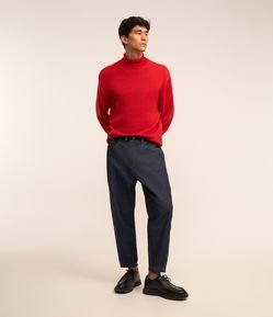 Calça Balloon em Jeans com Efeito Resinado