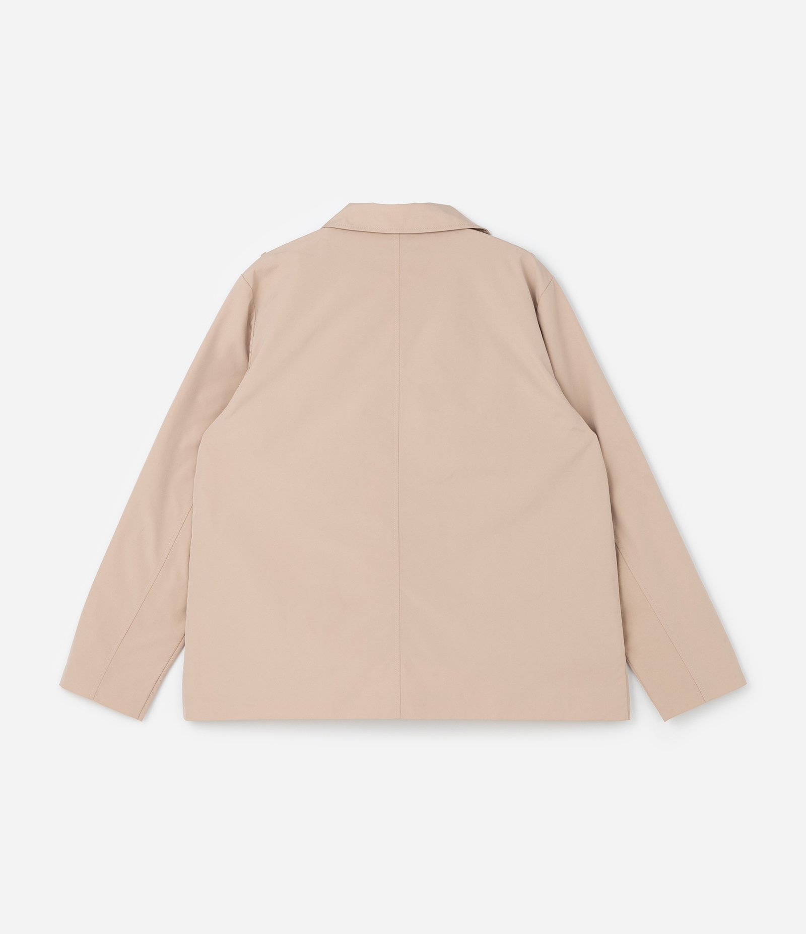 Jaqueta Trench Coat Cropped em Gabardine com Botões Curve & Plus Size Bege 6