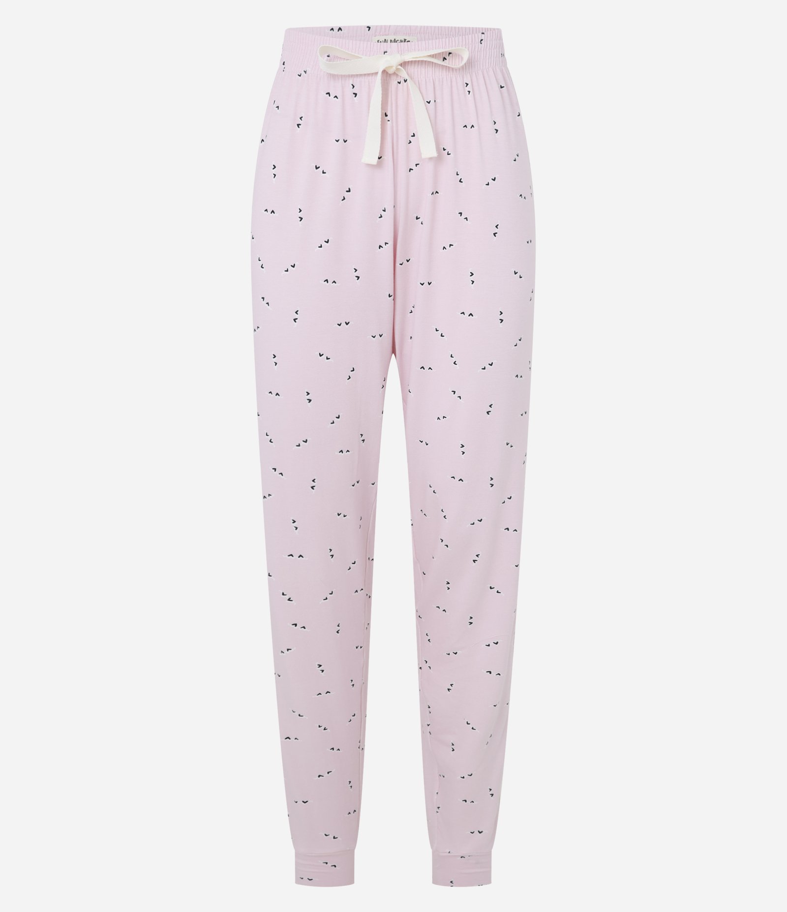 Calça de Pijama em Viscose Estampada de Óculozinhos Rosa 5
