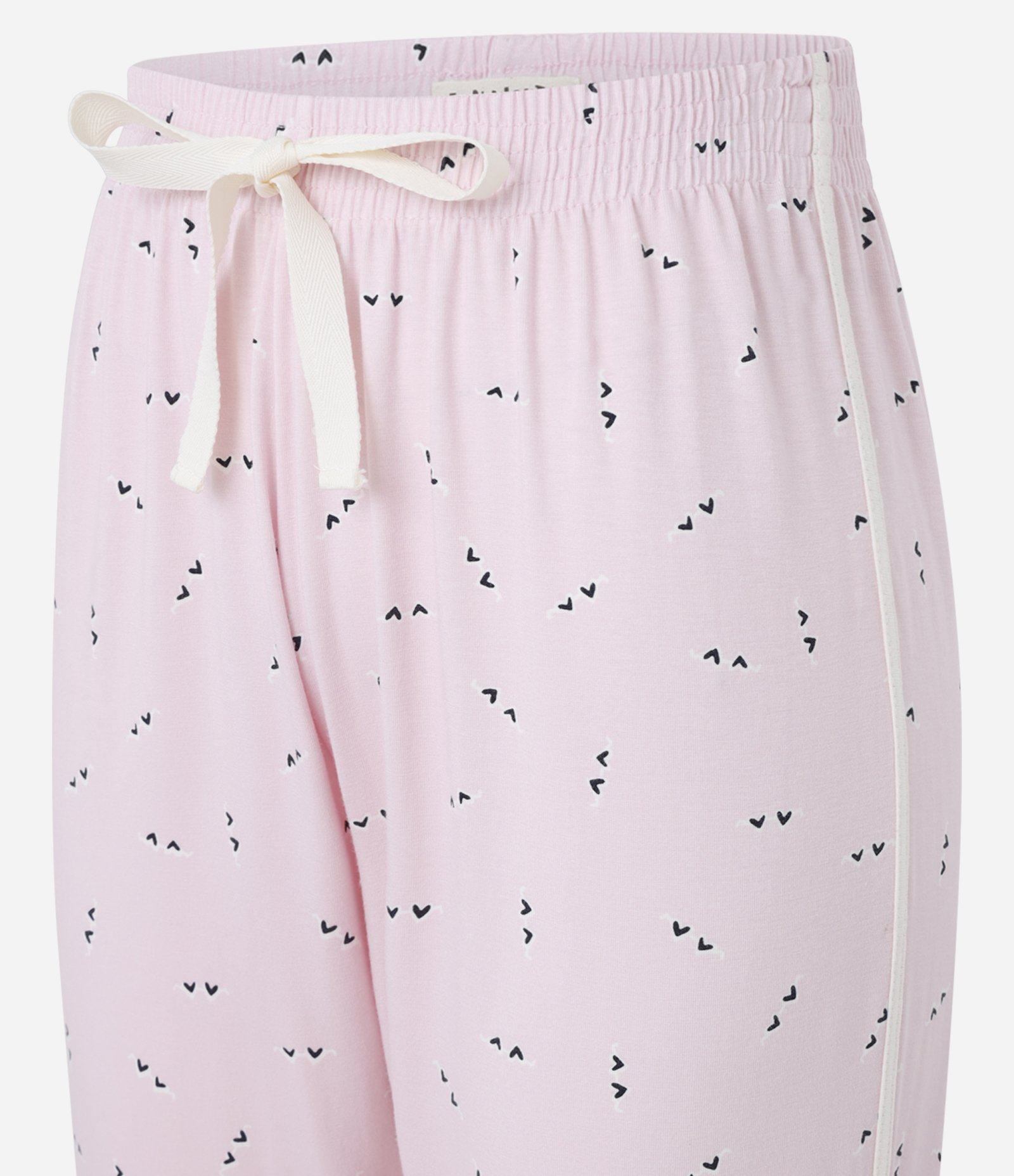 Calça de Pijama em Viscose Estampada de Óculozinhos Rosa 6