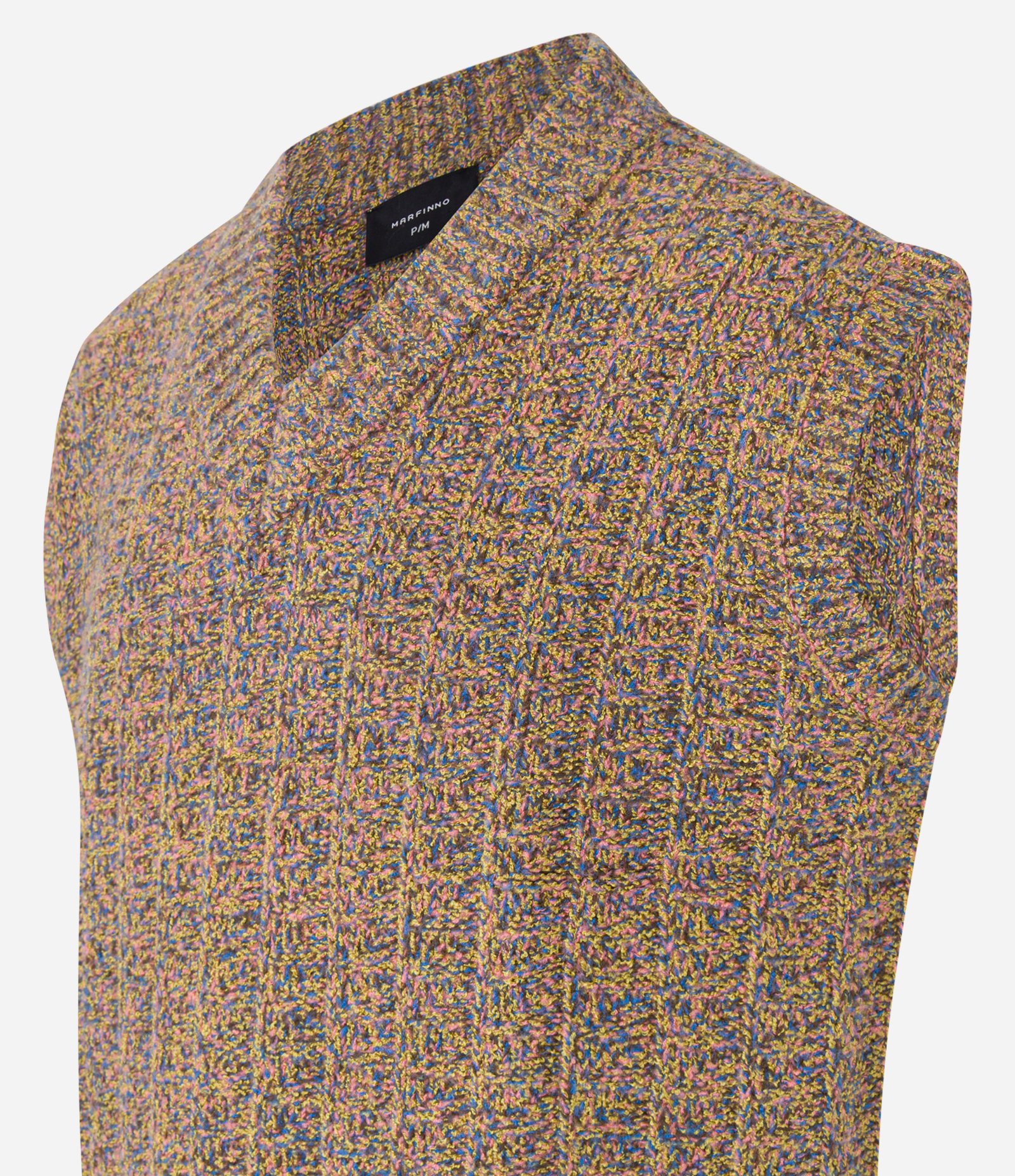 Colete em Tricô com Gola V e Textura Multicores 8