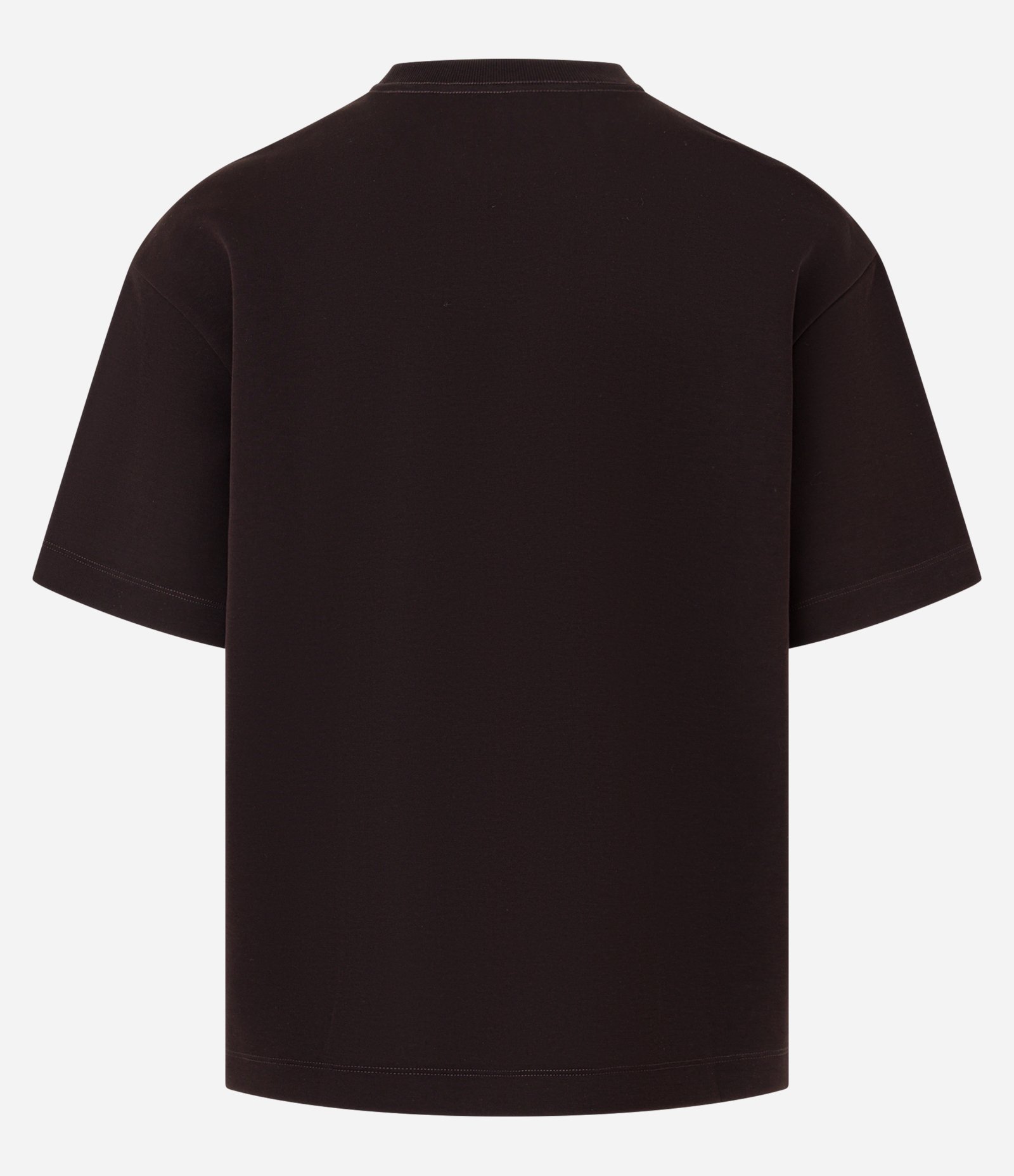 Camiseta Boxy Tech em Malha Pesada Marrom 2