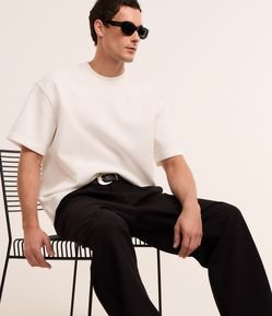 Camiseta Boxy Tech em Malha Pesada