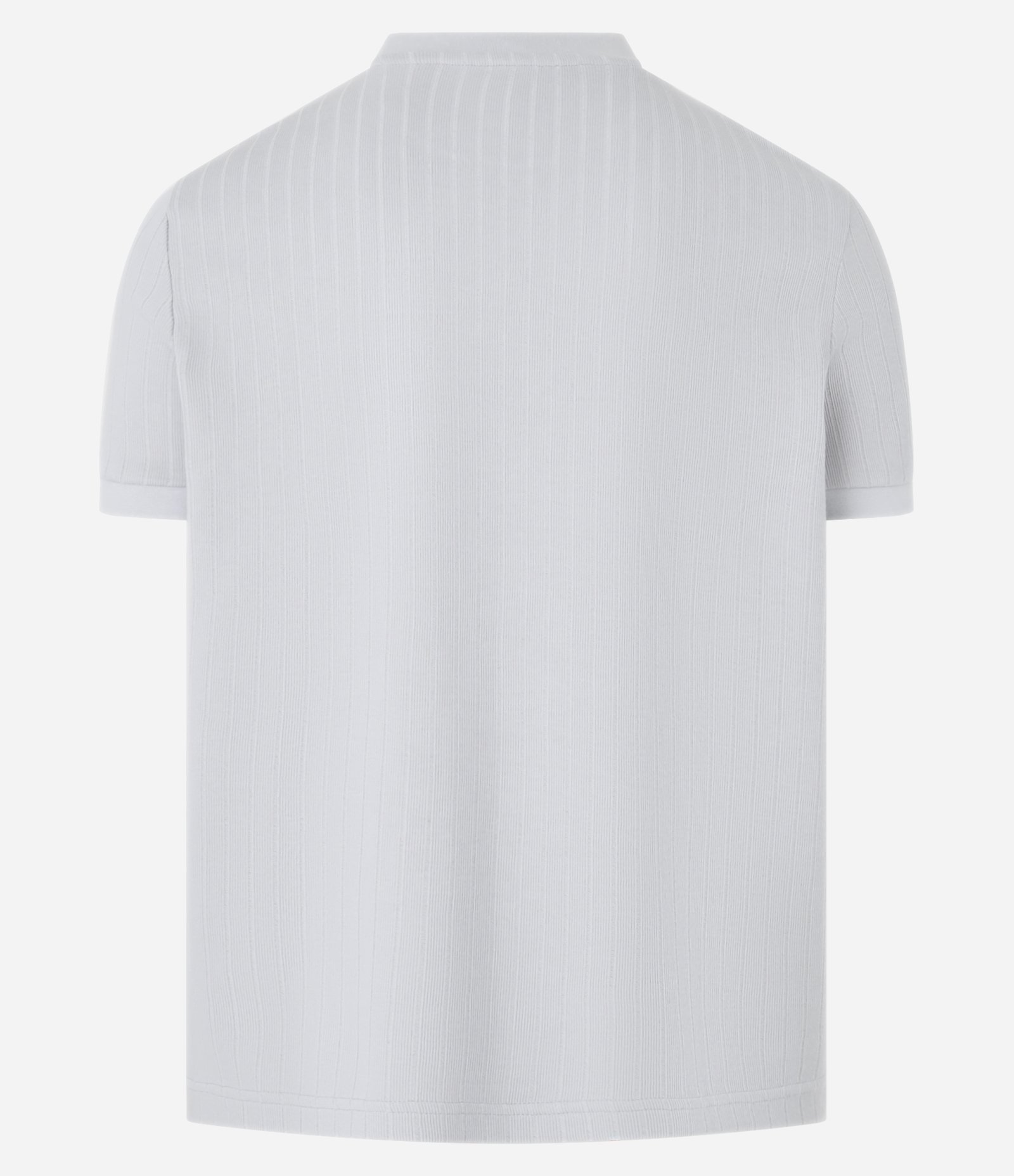 Camiseta Slim em Algodão com Textura Canelada Cinza 7