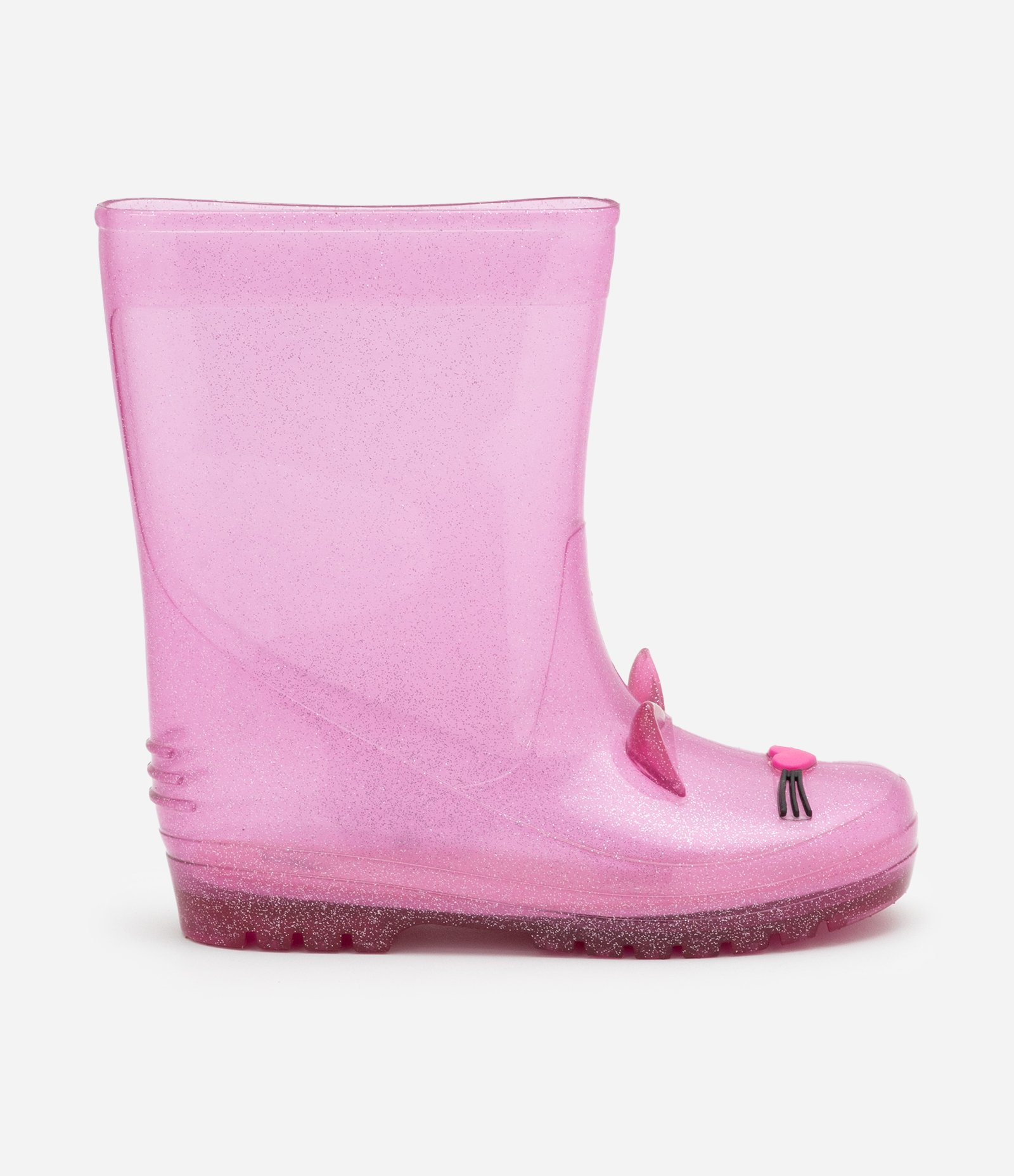Bota Galocha com Estampa Interativa de Gatinho e Glitter -Tam 25/26 ao 31/32 Rosa 5