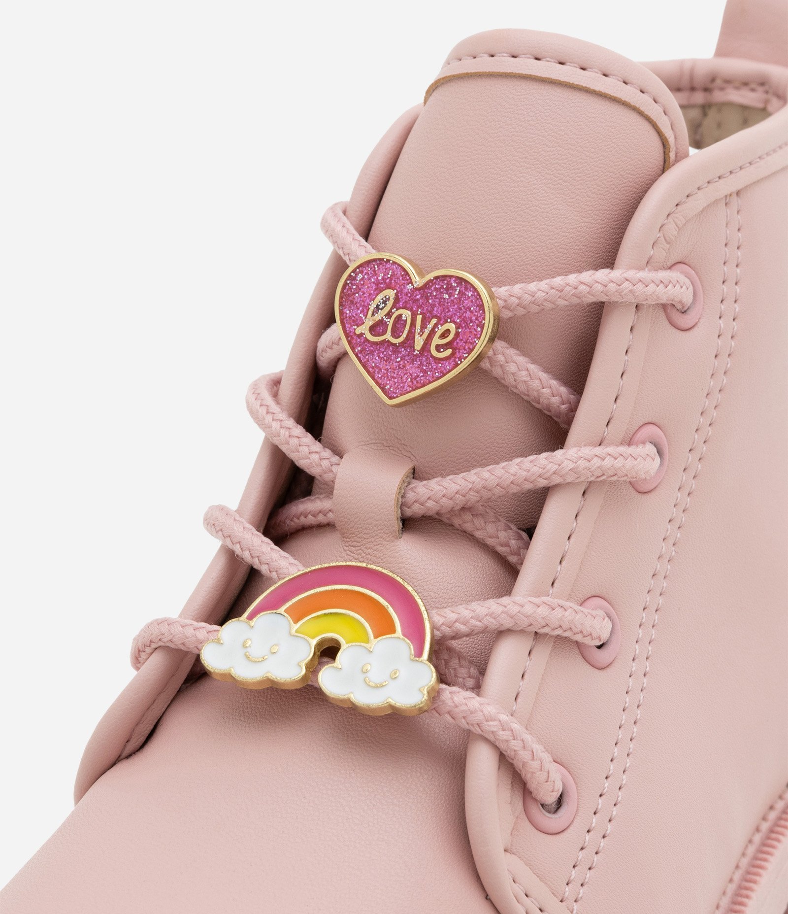 Bota Infantil em PU com Detalhes de Patch - Tam 20 ao 25 Rosa 2