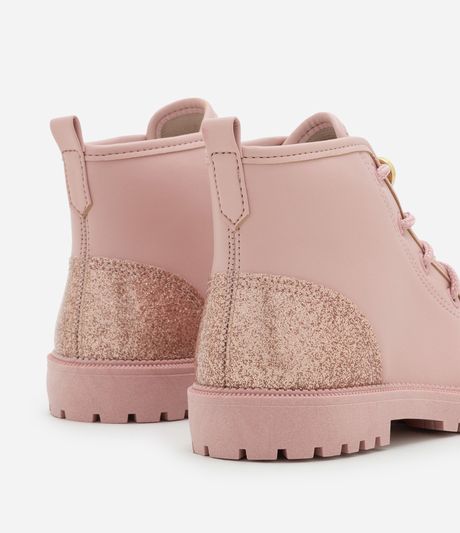 Bota Infantil em PU com Detalhes de Patch - Tam 20 ao 25 Rosa 4