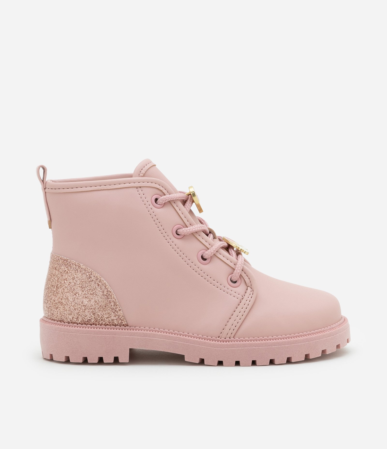 Bota Infantil em PU com Detalhes de Patch - Tam 20 ao 25 Rosa 5