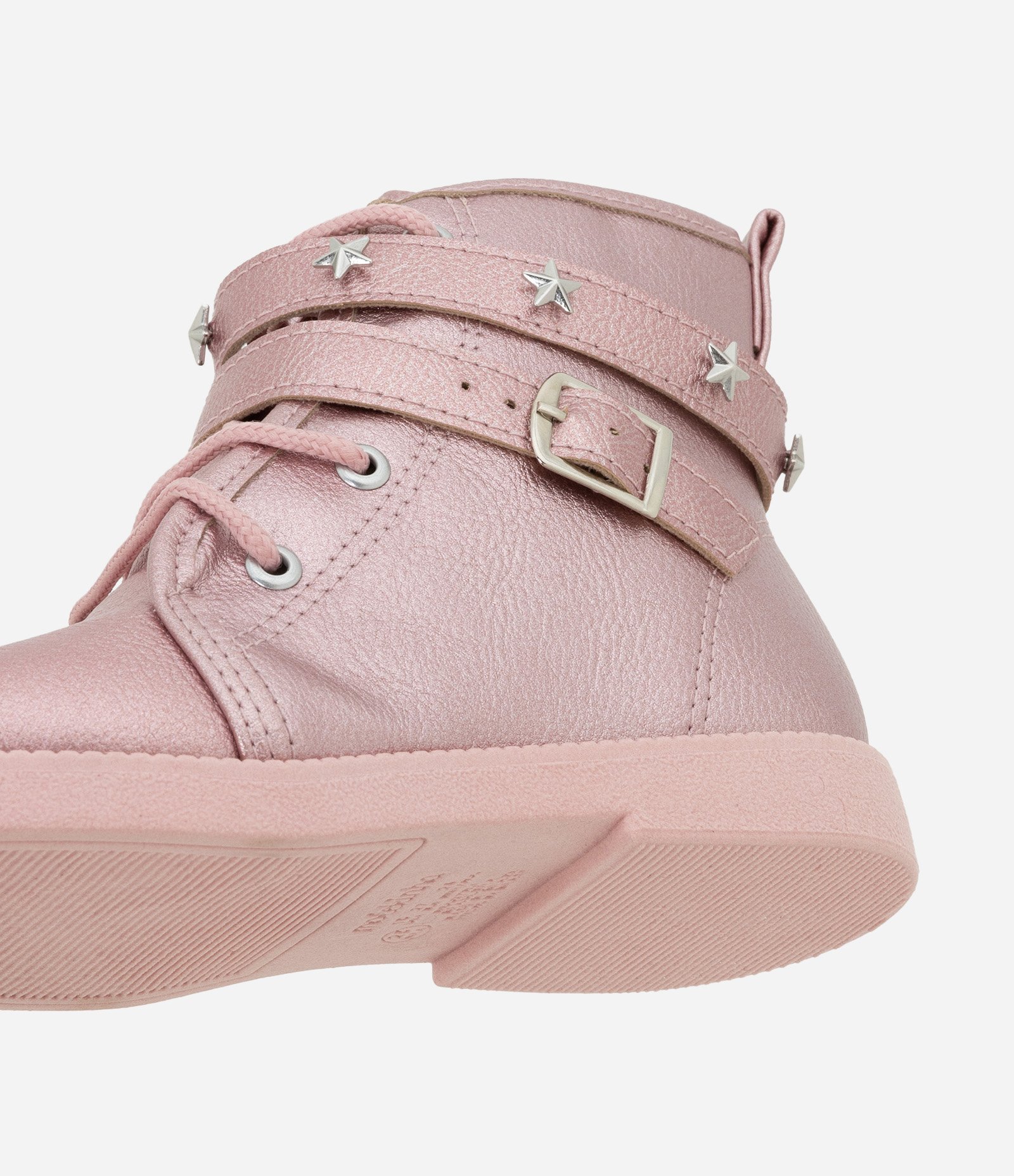 Bota Infantil em PU com Tiras e Fivela - Tam 20 ao 25 Rosa 3