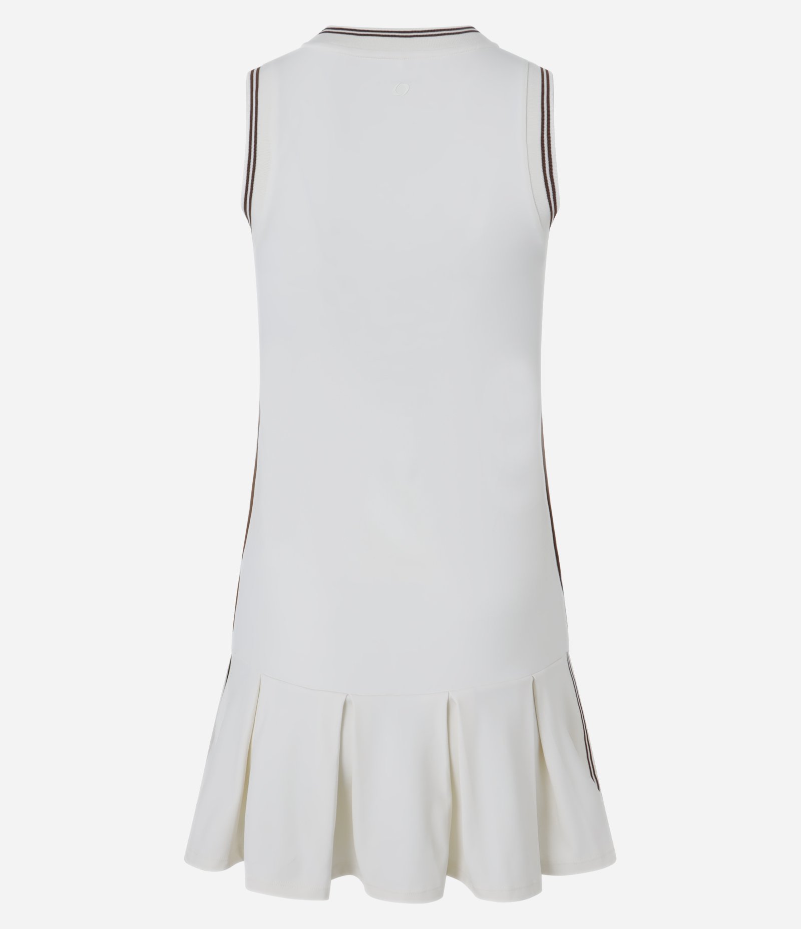Vestido Tenista em Poliamida com Gola V e Shortinho Branco 7