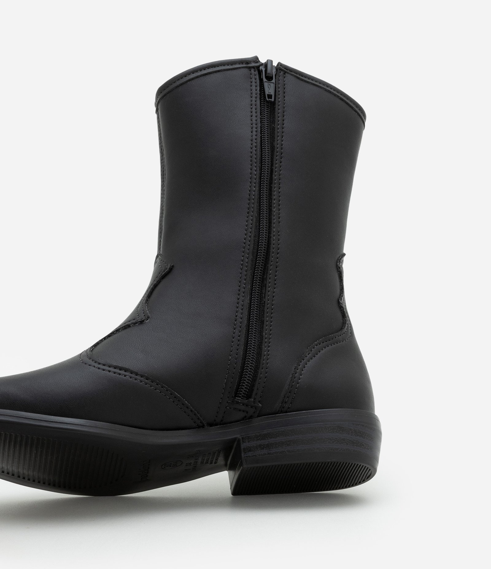 Bota Western Infantil em PU com Recortes Molekinha - Tam 26 a 36 Preto 4