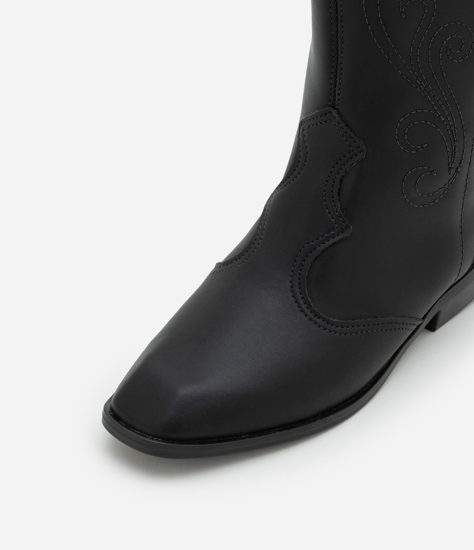 Bota Western Infantil em PU com Recortes Molekinha - Tam 26 a 36 Preto 6