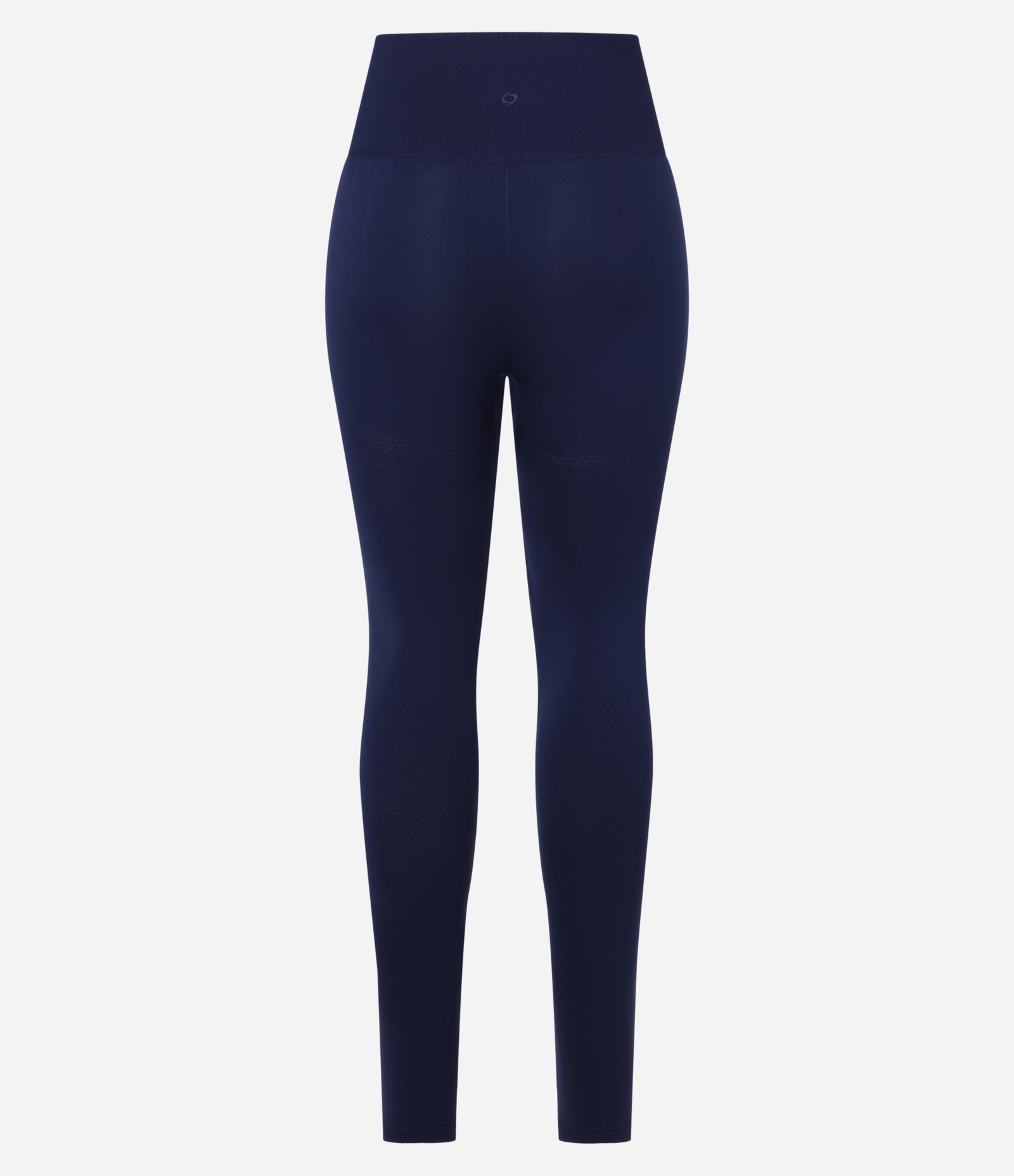 Calça Legging Esportiva Seamless com Recortes Texturizados Azul Marinho 6
