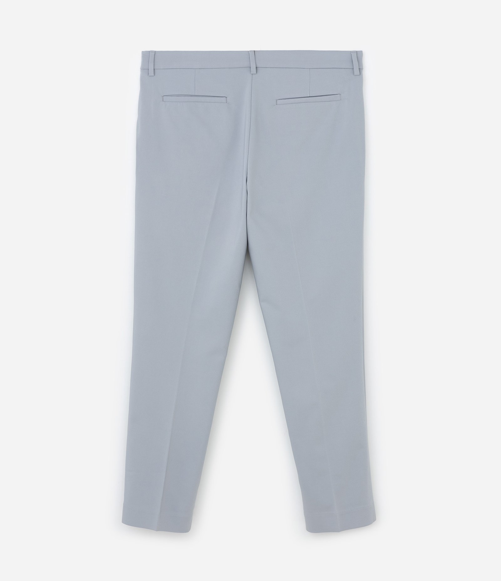Calça Slim em Alfaiataria Com Passante e Bolso Cinza 7