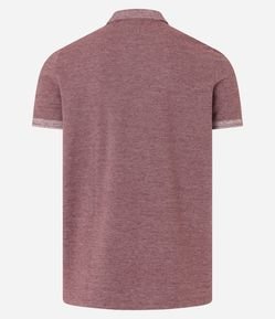 Camiseta Polo Comfort em Algodao Texturizado com Manga Curta