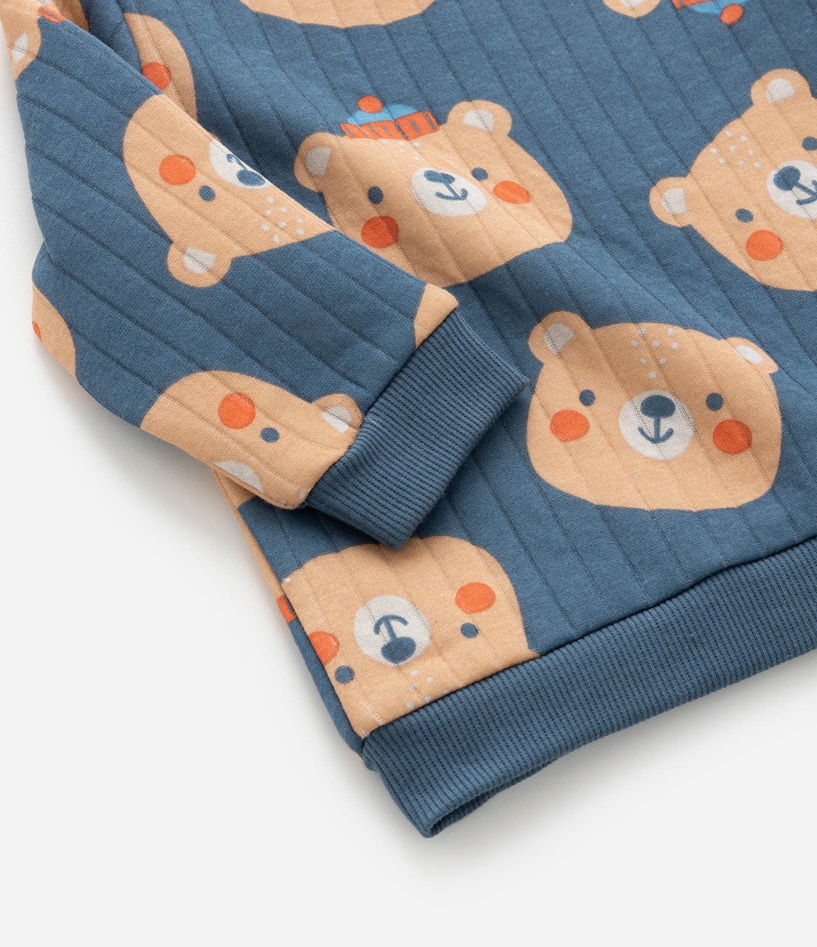 Conjunto Infantil em Matelasse Estampa Ursinhos - Tam 0 a 18 meses Azul 9