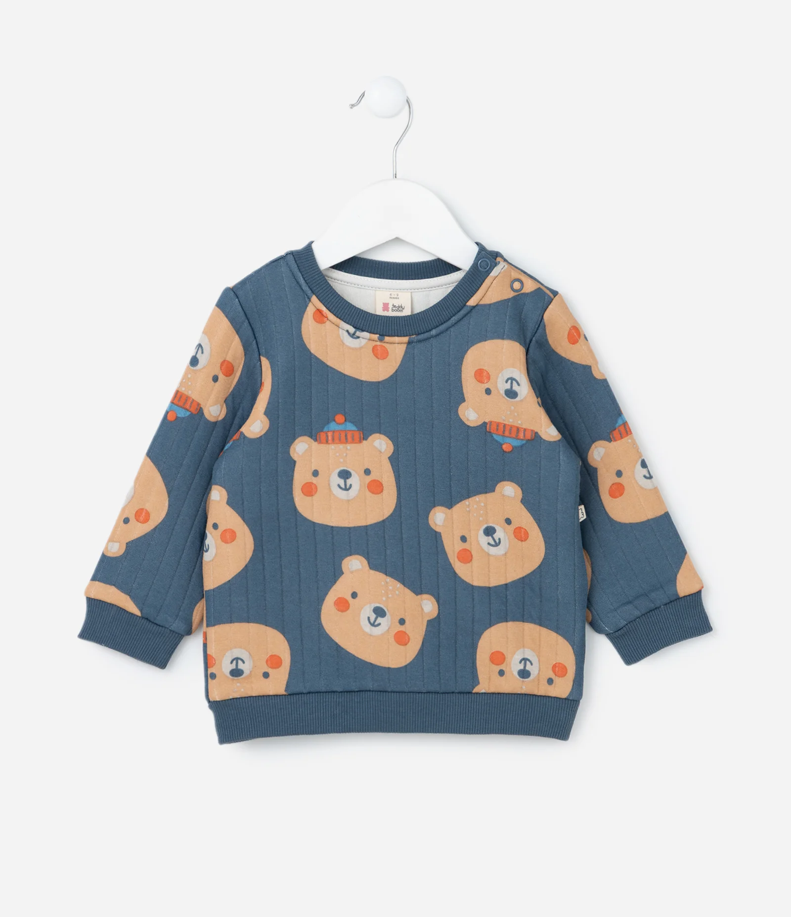 Conjunto Infantil em Matelasse Estampa Ursinhos - Tam 0 a 18 meses Azul 2