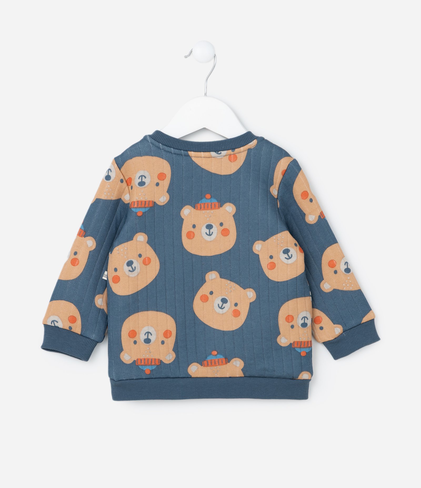 Conjunto Infantil em Matelasse Estampa Ursinhos - Tam 0 a 18 meses Azul 3