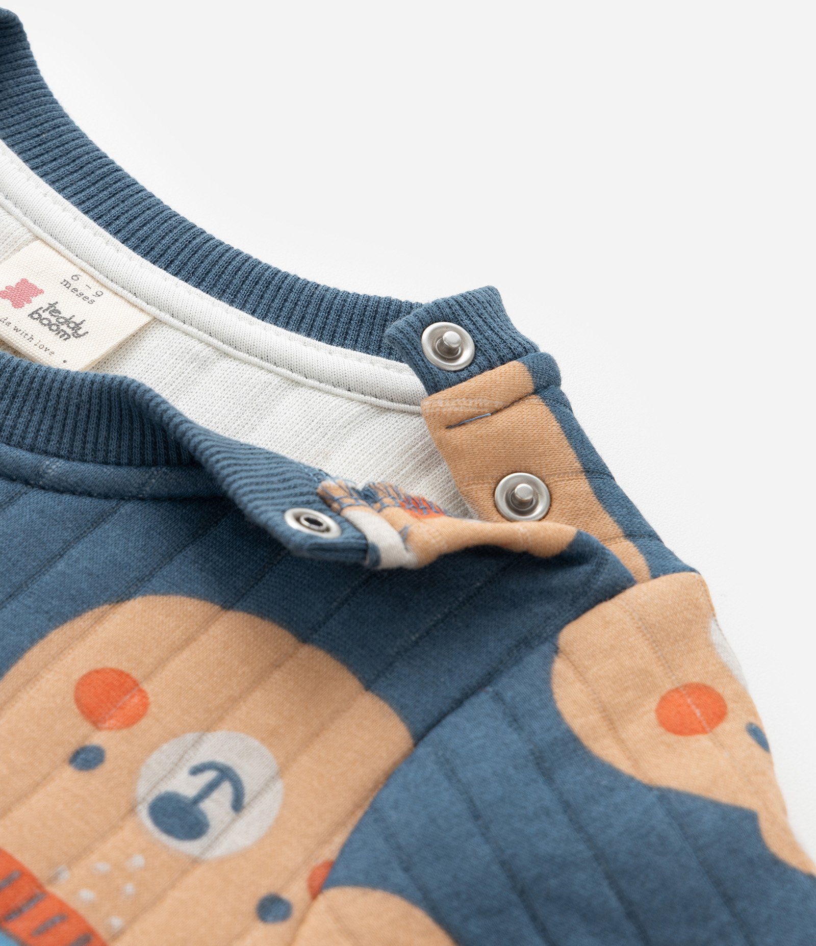 Conjunto Infantil em Matelasse Estampa Ursinhos - Tam 0 a 18 meses Azul 7