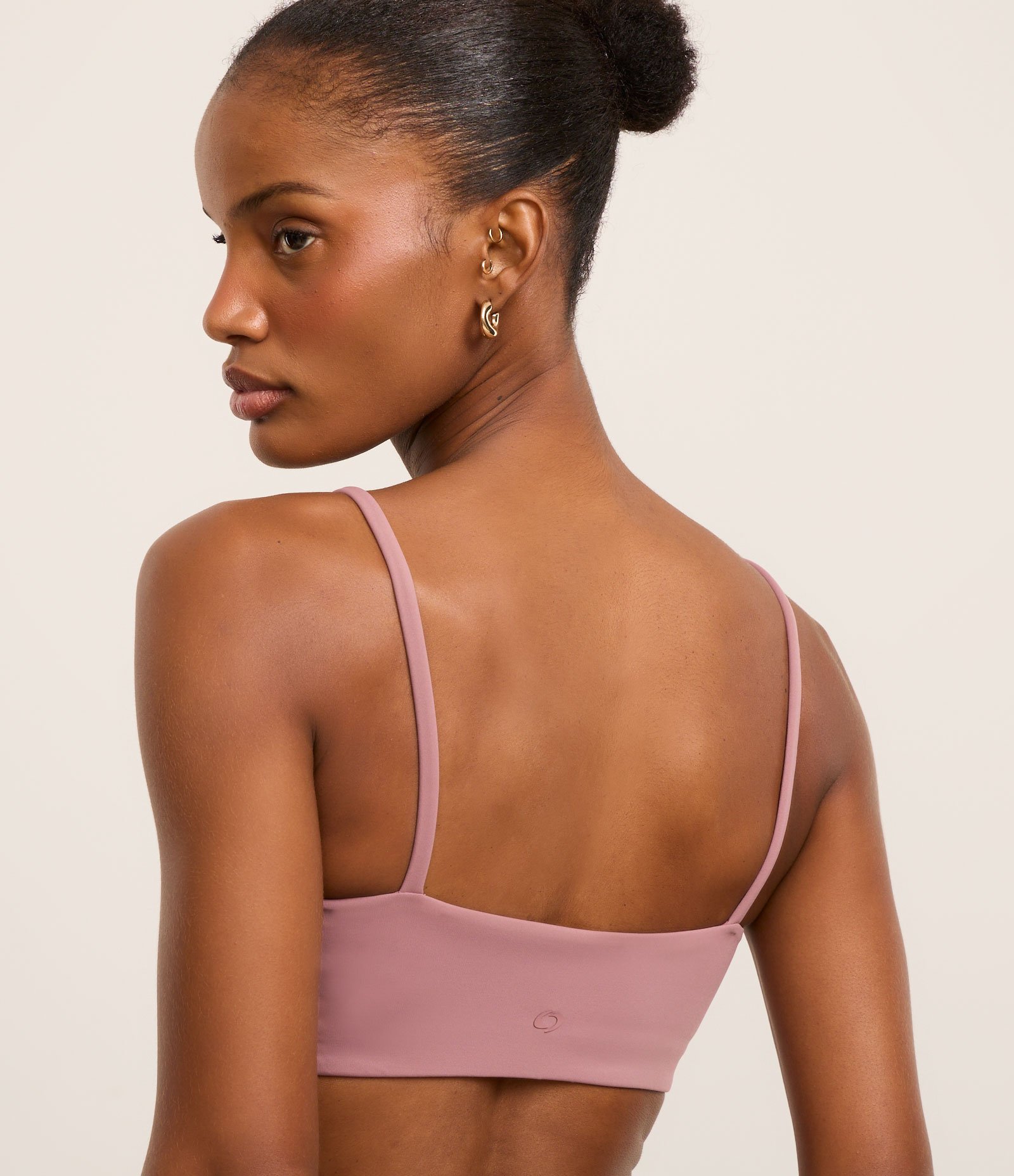 Top Esportivo em Poliamida com Alças Finas Rosa Opaco 5