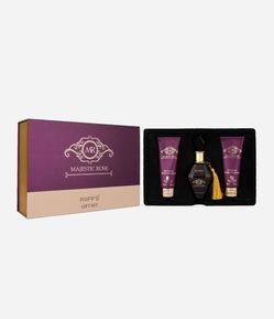Coffret Perfume Majestic Rose + Gel de Banho + Loção Corporal 100ml Feminino