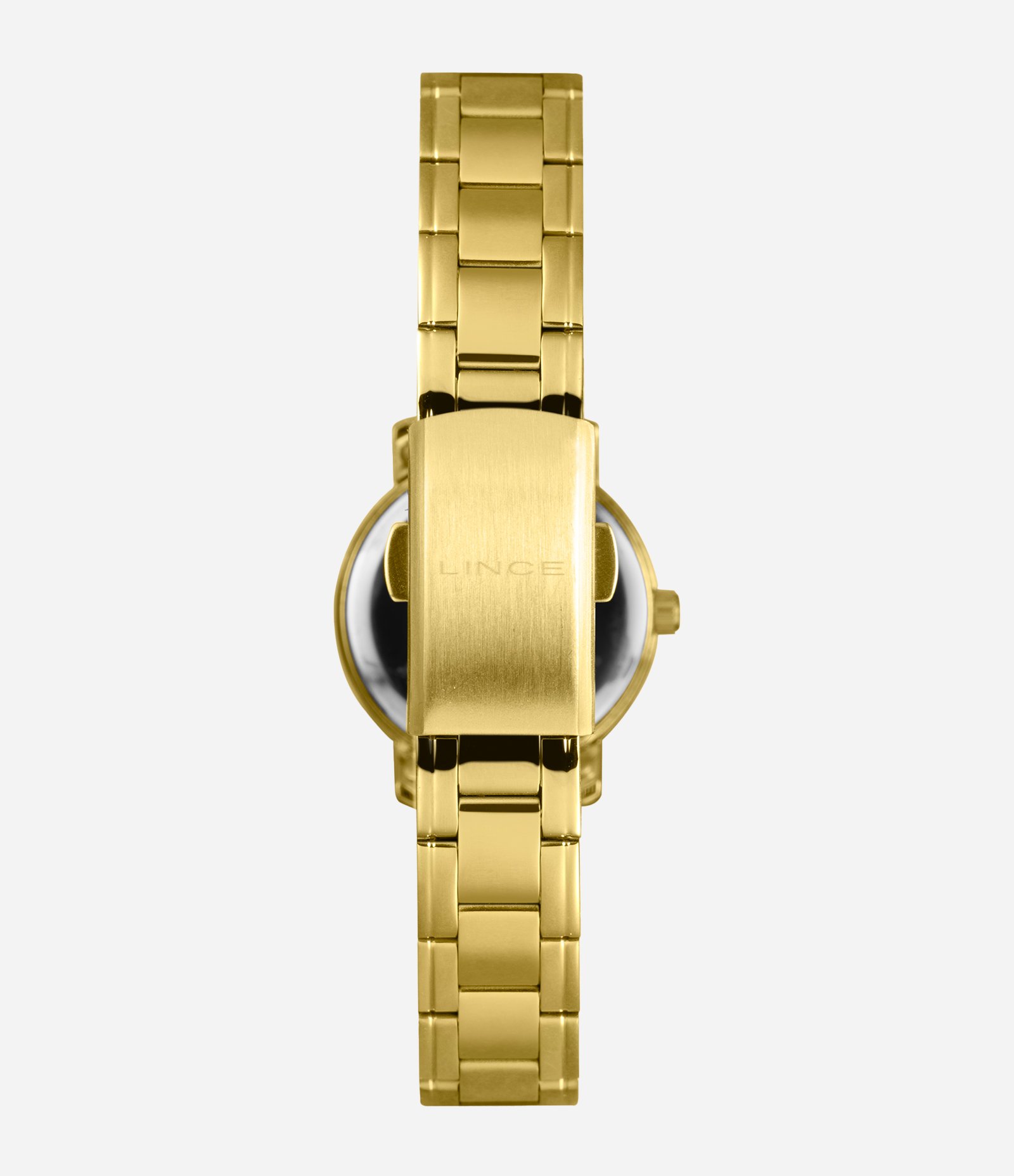Kit Relógio Lince Feminino Analócio  Dourado 3