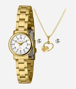 Kit Relógio Lince Feminino Analócio 